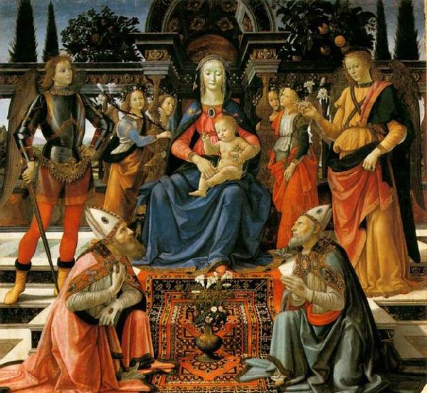  Madonna and Child Enthroned with Saints